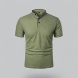 Arthur | Collarless Polo Shirt