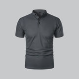 Arthur | Collarless Polo Shirt