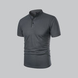 Arthur | Collarless Polo Shirt