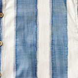 Men's Retro Casual Stripe Cotton Cool Comfort Beach Party Holiday Short Sleeve Shirt