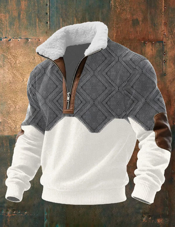 MILIANIA | FLEECE PULLOVER WITH HIGH COLLAR