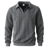 SIMONE™ | ELEGANT POLO SHIRT WITH QUARTER ZIPPER IN KNIT