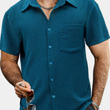 Men's Summer Pocket Casual Short Sleeve Shirt