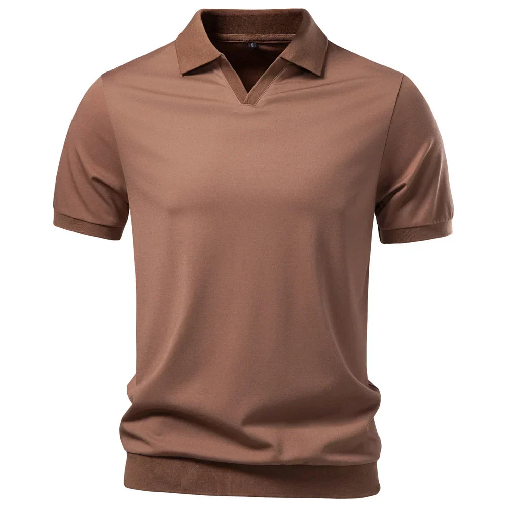 FRANK™ | BREATHABLE POLO SHIRT WITH V-NECK