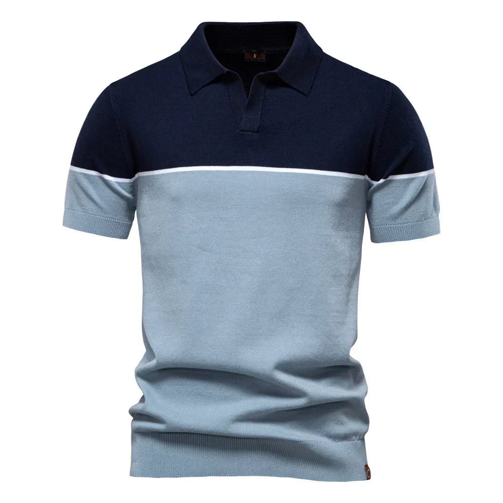 ERNST™ | POLO SHIRT WITH V-NECK