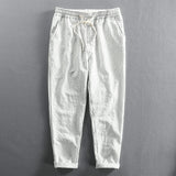 ROCCO STRIPED LINEN PANTS