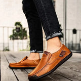 MILAN LEATHER LOAFER SLIP-ON