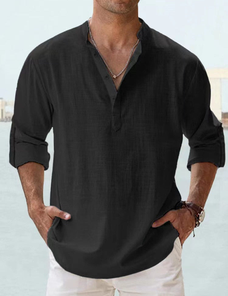 Arthur | The Collarless Shirt