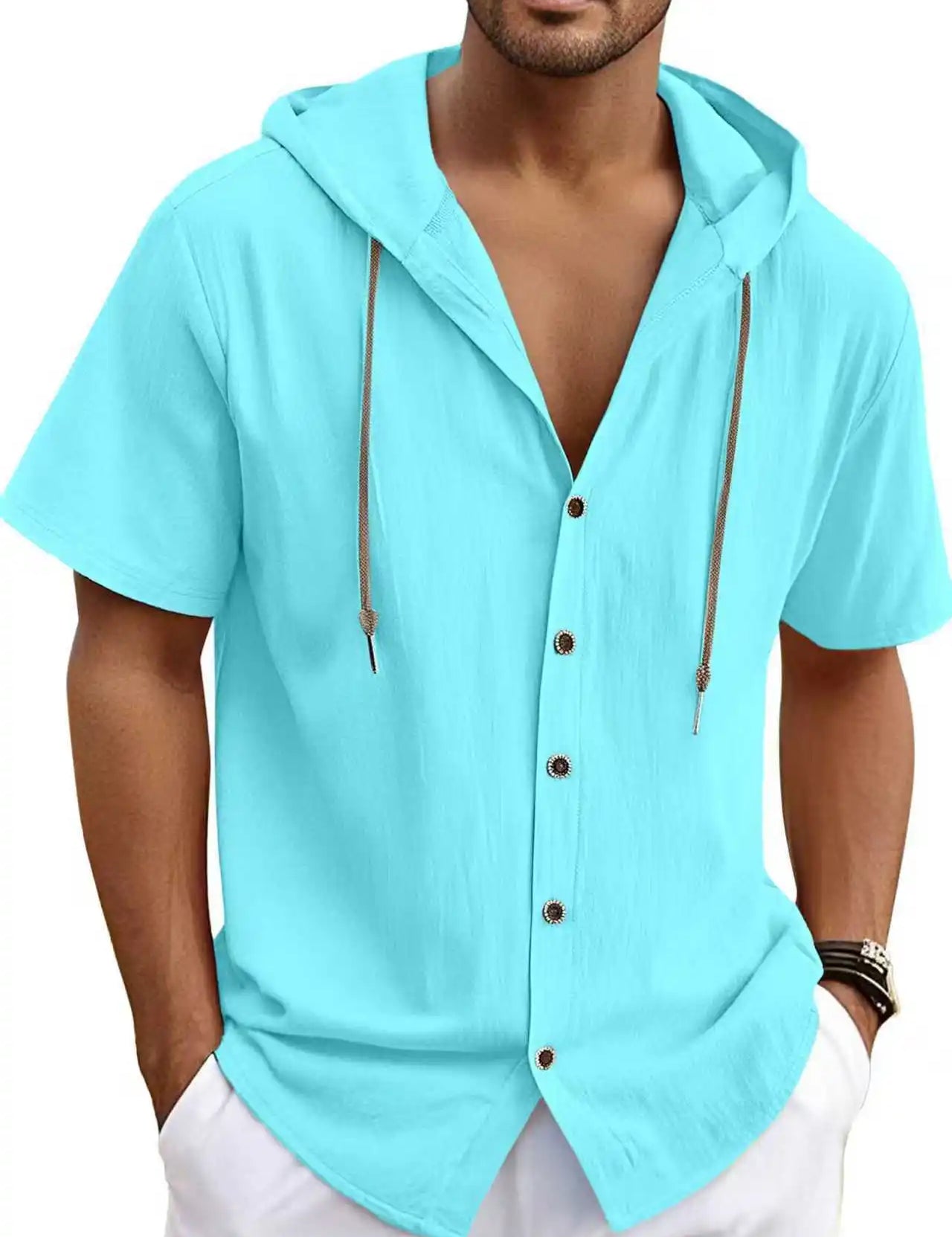 Alex | Lightweight Hooded Shirt for Men
