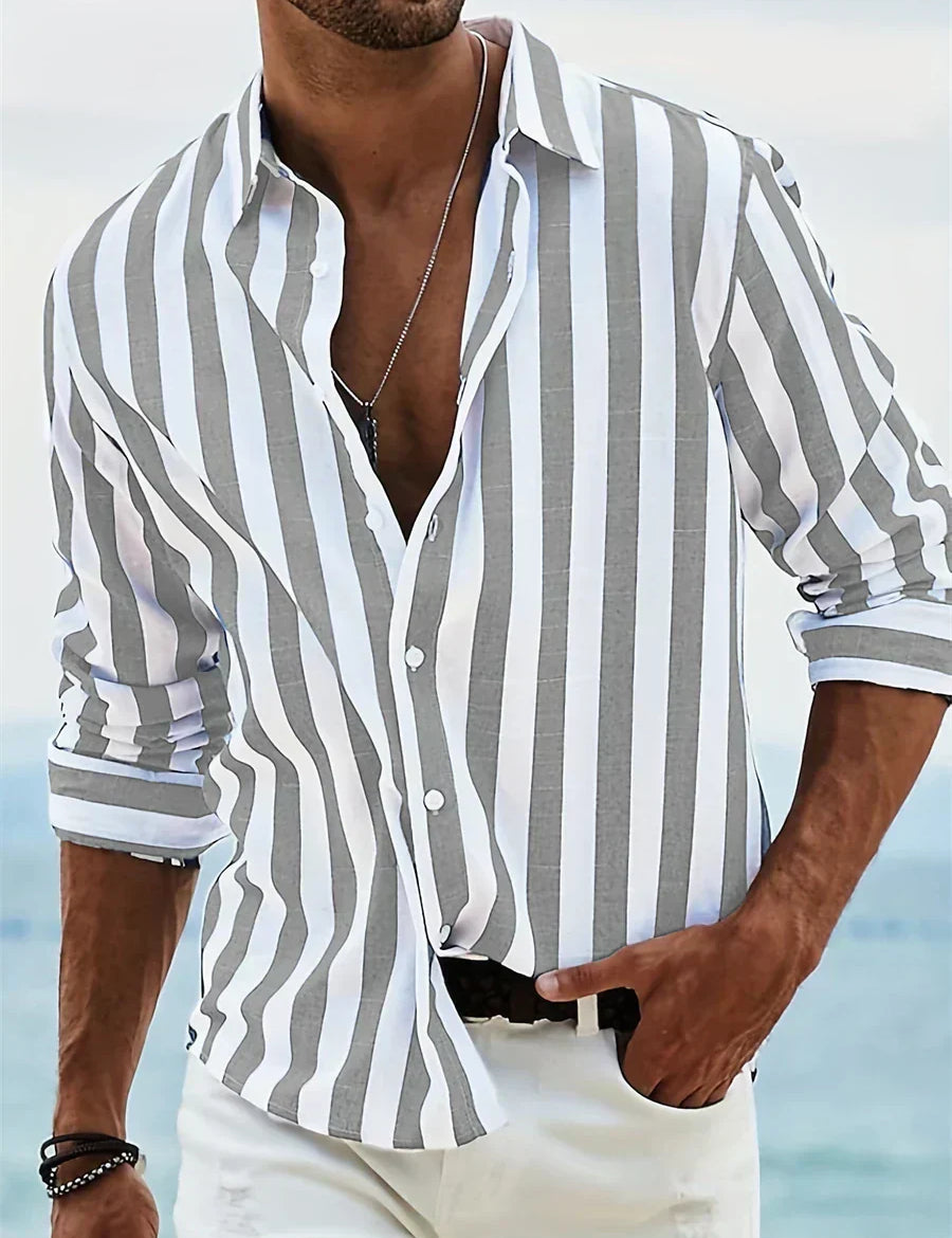 Julian | Striped Summer Shirt for Men