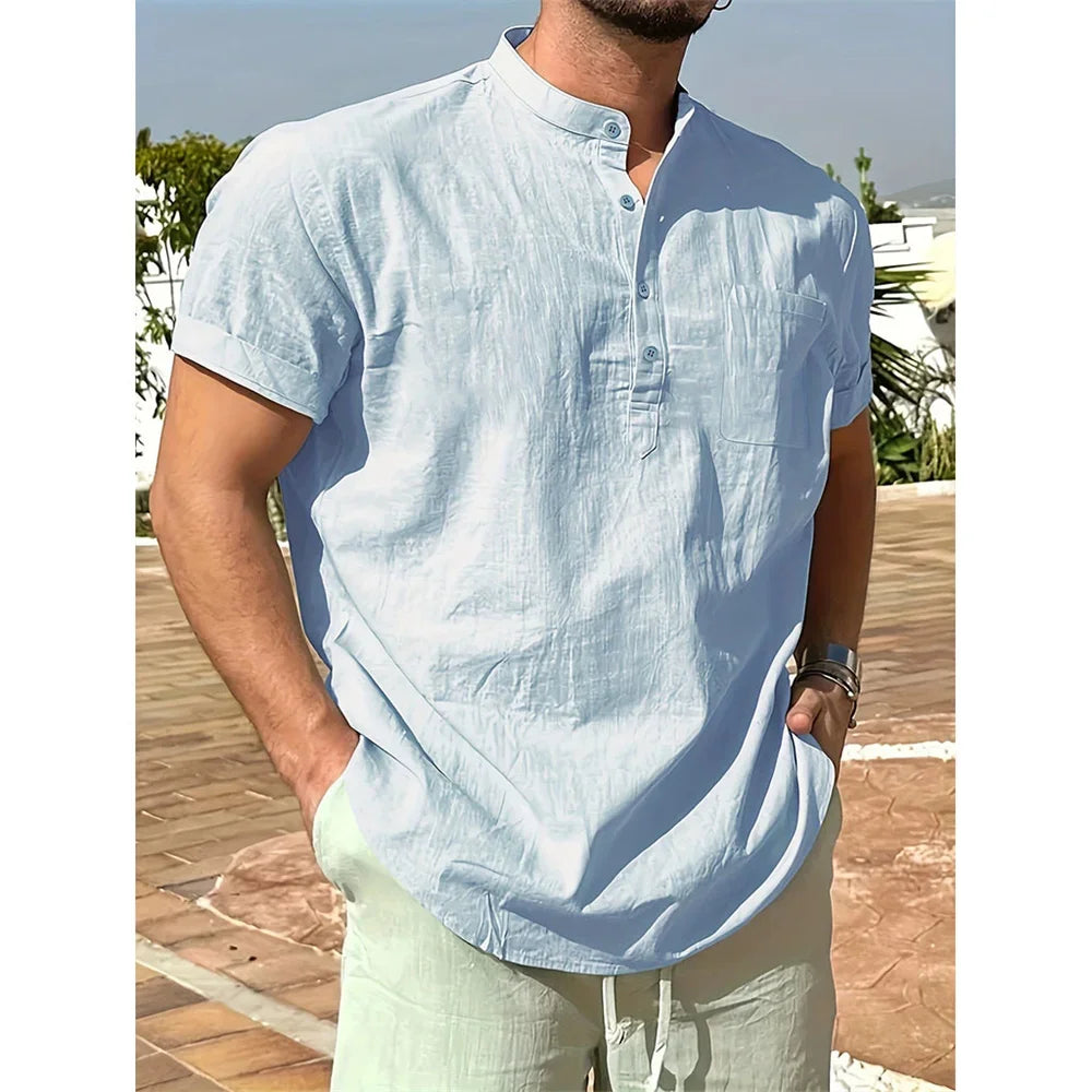 Philipp | Lightweight Henley Shirt for Men