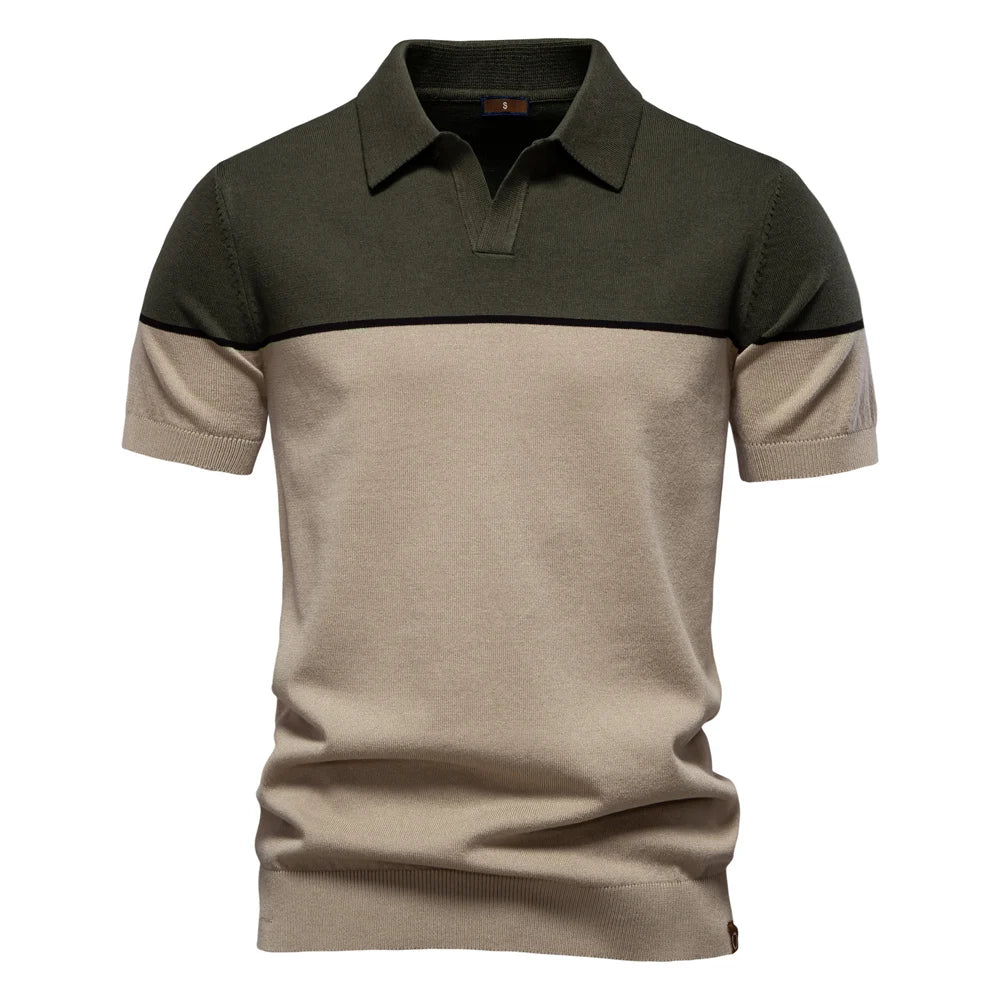 ERNST™ | POLO SHIRT WITH V-NECK