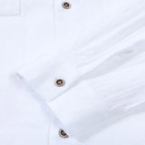 Vincent | Linen Shirt with Double Chest Pocket for Men