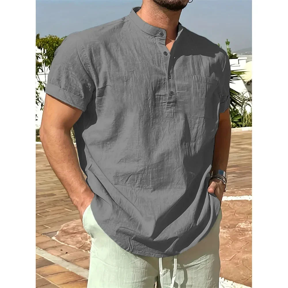 Philipp | Lightweight Henley Shirt for Men
