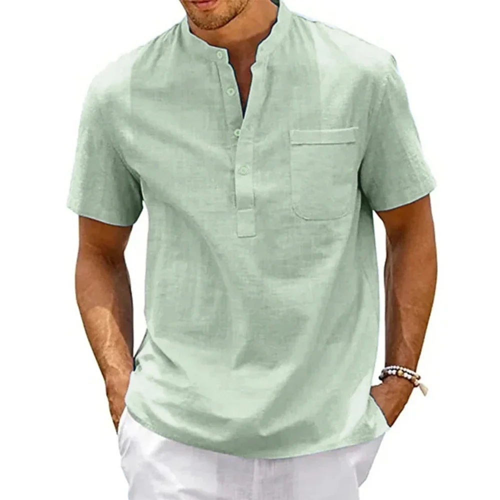 Daniel | Lightweight Henley Shirt for Men