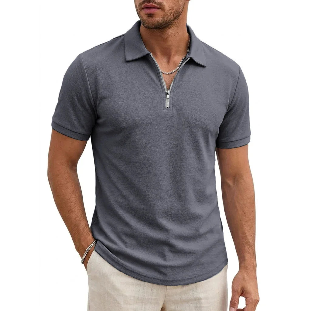 Leon | Modern Polo Shirt with Zip