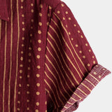 Men's Breathable Cotton Short Sleeve Striped Shirt