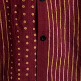 Men's Breathable Cotton Short Sleeve Striped Shirt