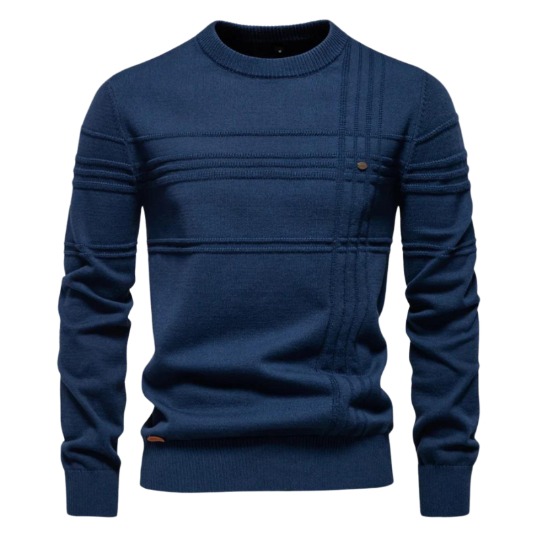LEANDRO | ELEGANT MEN'S JUMPER WITH CHECK PATTERN