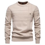 LEANDRO | ELEGANT MEN'S JUMPER WITH CHECK PATTERN