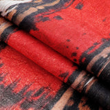 Men's Vintage Abstract Textured Cotton Cool Comfort Beach Party Holiday Short Sleeve Shirt