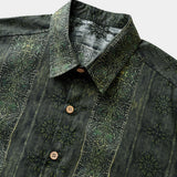 Men's Vintage Boho Pattern Cotton Lightweight Breathable Cool Summer Holiday Short Sleeve Shirt