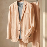 ENZO REFINED LINEN SUIT