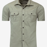 Men's Casual Outdoor Pocket Cotton Short Sleeve Shirt