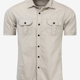 Men's Casual Outdoor Pocket Cotton Short Sleeve Shirt