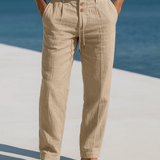 ETHAN LINEN TROUSERS