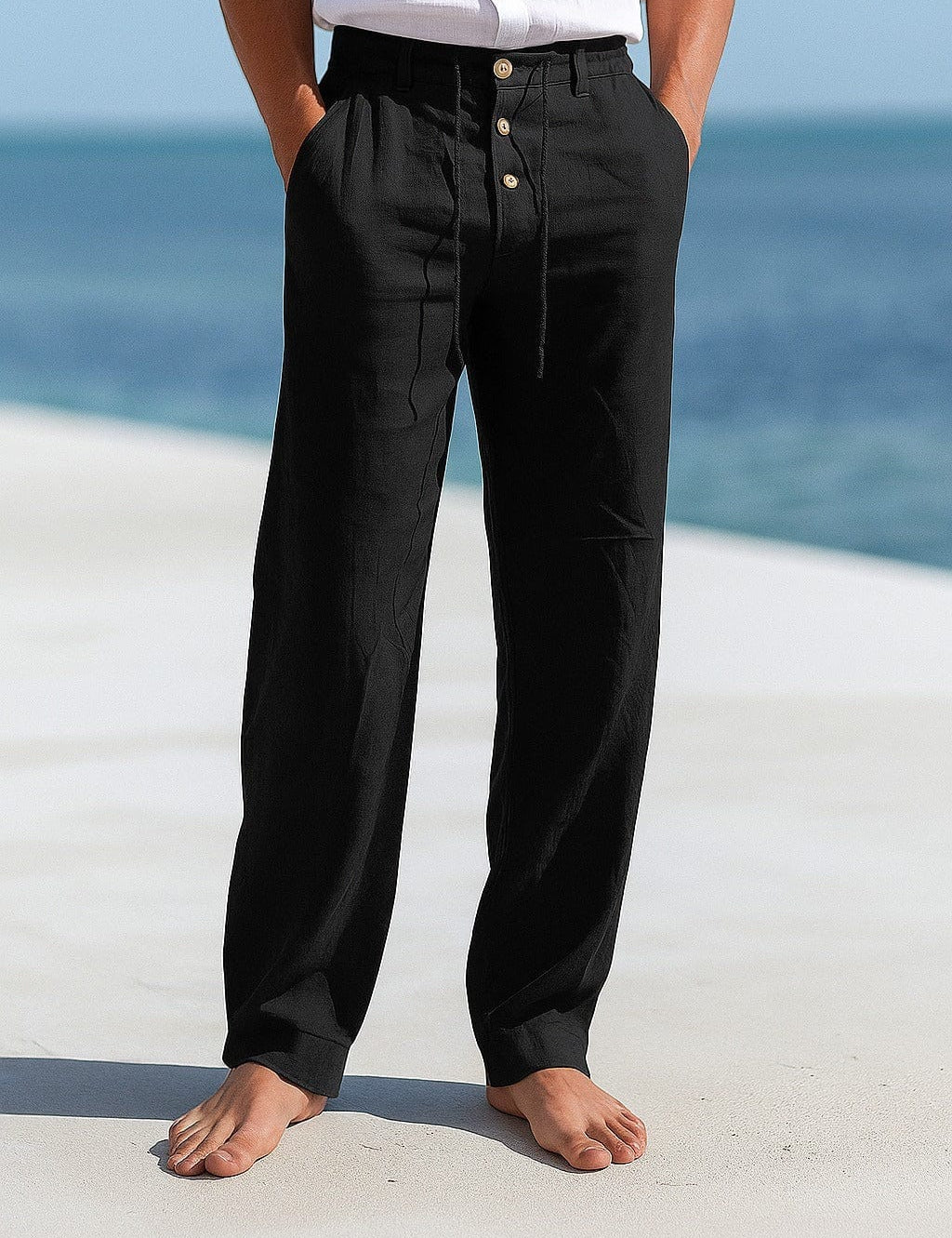 ETHAN LINEN TROUSERS