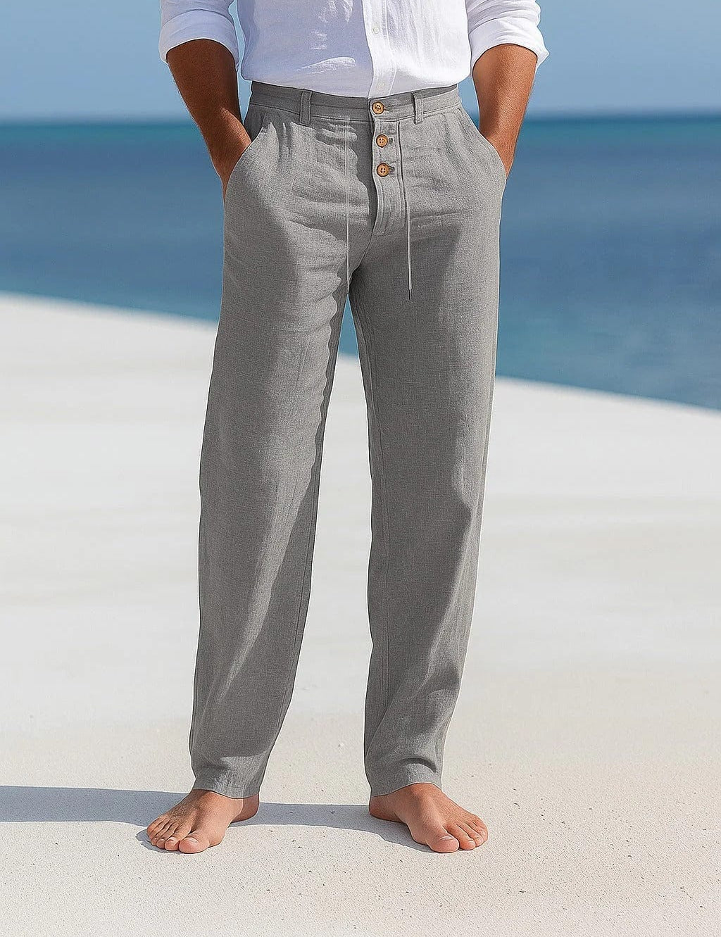 ETHAN LINEN TROUSERS