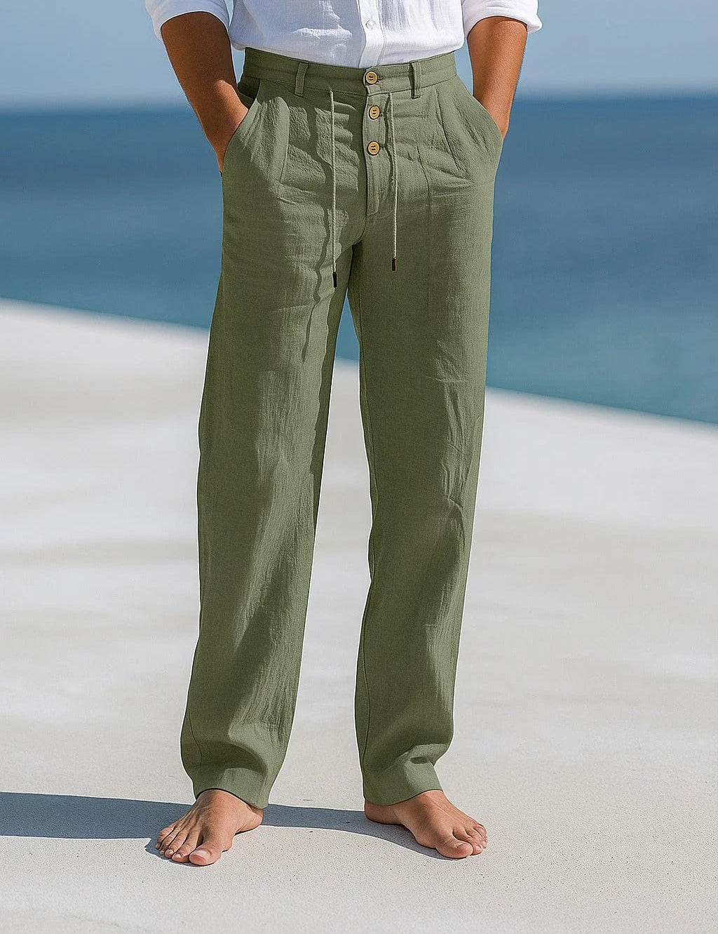 ETHAN LINEN TROUSERS